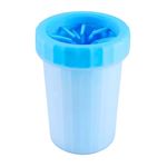 Pets Empire Dog Paw Cleaner, Portable Dog Feet Washer Pet Cleaning Brush Cup for Wash Away Sediment on the Feet of Pets (Medium, Blue) 10x15/3.9x5.9 Inch