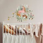 RoomMates RMK5167GM Woodland Magic Unicorn and Fox Peel and Stick Giant Wall Decals