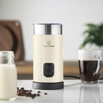 MisterChef Large Fast 550W Automatic Milk Frother, Hot & Cold Milk Functionality, 240ml Milk Heating / 115ml Milk Frothing, 4 Functions - Silent Operation Cream with 2 Year Warranty