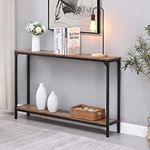 HOMFURN Console Table, 2-Tier Narro