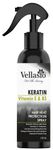 Vellasio Natural Hair Heat Protection Spray for Hair Straightener with Moroccan Argan Oil and Grape Seed Oil No Sulphate No Paraben Hair Spray for Men and Women (120 ml)