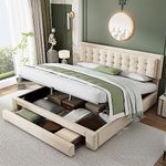 BTM King Size Bed, 5FT-150x200cm Up