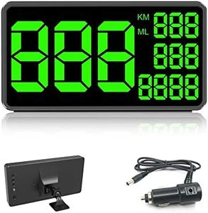 Skymii C1090 Heads Up Display for Car Digital GPS Speedometer MPH Odometer Universal HUD for dashboard 6.2 inch Large LCD Screen Fatigued Driving Alert Speeding Alarm for Golf cart Trucks All Vehicles