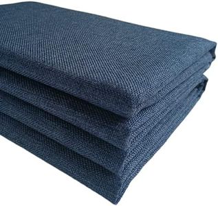 TinaKim Couch Upholstery Fabric Repair, Faux Linen Material, for Sofa Chair Seat (Navy Blue 17, 9 Metres)