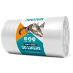 30 Extra Large Cat Litter Tray Liners on a Roll Scratch Resistant And Leak Proof Cat Litter Plastic Bags Eco-friendly Litter Tray Bags