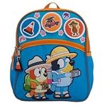 AI ACCESSORY INNOVATIONS Bluey Interactive 12” Mini Backpack For Kids, Bluey & Bingo School Bag for Pre-School & Kindergarten, Blue, Blue, Small, 12" Backpack