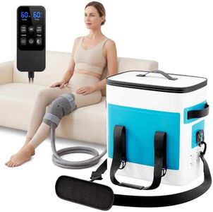 Cold Therapy Machine, Programmable Timer Knee Ice Machine with Quiet Pump | Silent Brushless Pump Ice Therapy Machine with Cryotherapy System and Cold Pad, Relieves Shoulder, Hip and Ankle