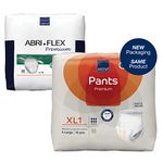 Abena Pants Premium Pull-Up Incontinence Pants, Eco-Labelled Incontinence Pants for Men & Women, Discreet, Protective, Breathable, Comfortable - XL 1, 130-170cm Waist, 1600ml Absorbency, 16PK