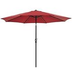 DUMOS 9FT Outdoor Patio Umbrella wi