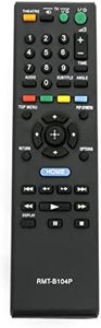 econtrolly New Remote Control RMT-B104P fits for Sony BLU-RAY DISC Player BDP-S350 BDP-S360 BDP-S480 BDP-S490 BDP-S550 BDP-S185 BDP-S270 BDP-S300 BDP-S370 BDP-S380 BDP-S470, Black