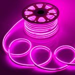 LIGHTZILLIA Neon LED Strip Light Water Proof, Super Bright & Powerful LED Rope with Amazing Lighting for Home Decoration, Bedroom, Living Room, Upstairs, Parties, Wedding, Christmas (Pink, 40)