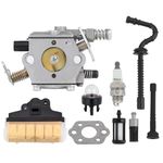 HIPA Carburetor with Repower Kit Air Filter Fuel Line Primer Bulb for Sthil 021 023 025 MS210 MS230 MS250 Easy Start Version Chainsaw