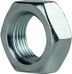7/8"-9 Thin Hex Jam Nuts, Grade 2 Steel, Electro Zinc Plated Clear Finish, Quantity 10 By Fastenere