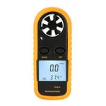 Mbuys Mall Anemometer, Digital LCD Wind Speed Meter Gauge Air Flow Velocity Thermometer Measuring Device with Backlight for Windsurfing, Sailing, Kite Flying, Surfing Fishing Etc.