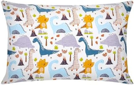 Baby Bed Pillow with Pillowcase - 33 x 45 cm Cot Cushion, Soft Organic Cotton Cushion Children for Sleeping, Perfect for Travel