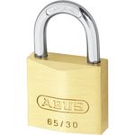 ABUS padlock brass 65/35 - Cellar lock, locker lock and much more - Solid brass lock body - Hardened steel shackle - ABUS security level 4