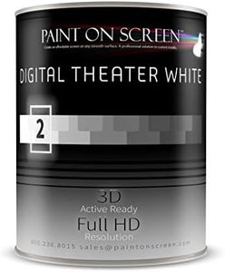 Paint on Screen Projector Screen Paint | Single-Coat Short Throw Projector Screen Paint For Picture Perfect 1080 HD and 4K UHD Clarity | Ideal For At-Home Indoor Use | Digital Theater White, 1 Gallon