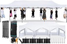 COBIZI 10x30 Pop Up Canopy with 8 S
