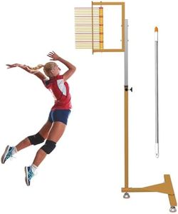 WUGCHDA 5.9-11.8 FT Jump Measurement Tester, Floor Mounted Vertical Jump Measuring Device, Vertical Jumping Measurement Tool for Volleyball Slam Dunk Jump Training Aid (Yellow Base)