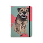 Leslie Gerry Border Terrier Flexible Pocket Notebook Dog Memo Writing Pad - Stationery