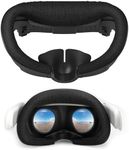 Compatible with Oculus Quest 3 Face Bracket Replacement - Upgraded VR Breathable Foam Face Pad, Black Comfortable Face Cover Cushion for Meta Quest 3, VR Accessories