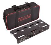 Voodoo Lab Dingbat Small Pedalboard with Pedal Power 2 PLUS Power Supply & Padded Gig Bag - Durable High Quality and Lightweight Aluminum Design - Black