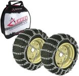 The ROP Shop | 2 Link TIRE Chains & TENSIONERS 26x12x12 for Kubota Lawn Mower Garden Tractor