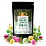 Mixed Clover Seeds - 250g - 150,000 Seeds! Erosion Control, Ground Cover, Lawn Alternative, Cover Crop, Green Compost - Enhance Your Garden - Limitless Growth