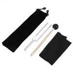 Dreld 528 Hz Tuning Fork with Silicone Hammer and Bag for DNA Repair Healing, Sound therapy, Perfect Healing, Musical Instrument, Balancing, Healers, Vibration