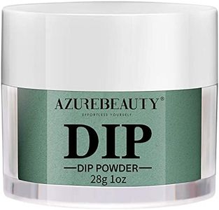 AZUREBEAUTY Nail Dip Powder Emerald Green Color, Dipping Powder French Nail Art Starter Manicure Salon DIY at Home, Odor-Free and Long-Lasting, No Need Nail Lamp Curing, 1 Oz / 28g