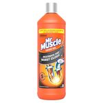 Mr Muscle Drain Unblocker, Sink & Drain Cleaner, Fast Acting Heavy Duty Drain Gel, Dissolves Clogs, Works 3x Better Than Bleach, Safe for All Pipes, 1L