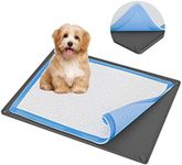 Skywin- Pee Pad Holder Tray 28 x 30 Inches, 1 Pack Puppy Pad Holder, Easy to Clean and Store Pee Pad Holder for Dogs, Silicon Training Pad Holder, No Spill Puppy Pad Holder (Grey)