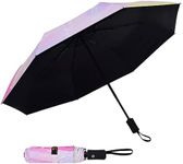 SY COMPACT Travel Umbrella Windproof Automatic Umbrellas-Factory Outlet umbrella-Pink Constellation