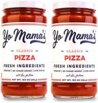 Keto Classic Pizza Sauce by Yo Mama's Foods – Pack of (2) - Vegan, No Sugar Added, Low Carb, Low Sodium, Gluten Free, Paleo, and Made with Fresh Non-GMO Tomatoes!