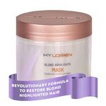 HYLoren Blond Highlights Hair Mask with Hyaluronic Acid, Hydrating Deep Conditioning Hair Mask for Shiny Hair, Mask for Damaged Hair, Hydrating Hair masks for Blond Hair, 500ml
