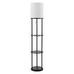 Globe Electric 67042 Versailles Floor lamp, 57.5 in, Matte Black, Shelves