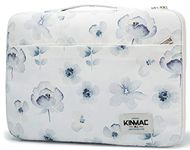 Kinmac 360° Protective Water Resistant Laptop Case Bag Sleeve with Handle for Surface Pro,MacBook Pro 13",MacBook 12",New MacBook Air 13" Retina ,iPad pro 12.9,12 inch-13.3 inch Laptop (Ink Flower)