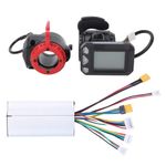 Agatige Motor Brushless Controller, 24V 250W 12A Aluminum Alloy 5.5 Inch Electric Bike Controller LCD Display Panel Set for Electric Bike Scooter (Controller+Accelerator+Brake)