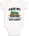 The Shirt Den Farmer Baby Bodysuit One Piece 12 mo White