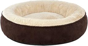 Petslover Fiber Filled Mink & Velvet Fabric with Cusion Pillow Dogs & Cats Bed Brown Colour (Export Quality) - XXL