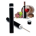 Mini Wine Opener | Travel Portable Pocket Air Pressure Pump Wine Bottle Opener | Assemblable Design Corkscrew 7S Quick Bottle Opening | for Home, Restaurant, Party,Wine Lovers (Silver)