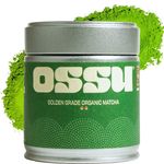 OSSU 40g Organic Matcha Green Tea Powder | Japanese Golden Grade | True Ceremonial Grade | Spring Harvest | UJI, Kyoto | Stone-Ground | Green Tea