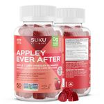 SUKU Vitamins Sugar-Free & Sugar-Alcohol-Free Keto Apple Cider Vinegar Gummies with Mother | 1020mg per Serving | ACV Gummies with B12 | Metabolism Gummies for Healthy Gut, Digestion & Energy Boosting