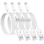 4 Pack [Apple MFi Certified] Apple Charging Cables 6ft, iPhone Chargers, Lightning Fast iPhone Charging Cord for iPhone 12/11/11Pro/11Max/ X/XS/XR/XS Max/8/7, ipad(White)