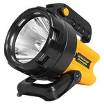 Rechargeable 3W LED Work Light Torch Large Super Bright 80 Meter Beam Power Spotlight Hand Lamp