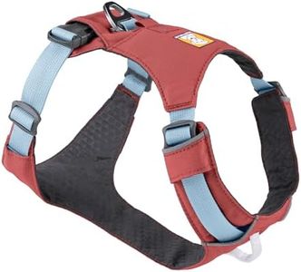 RUFFWEAR Hi & Light Dog Harness, No Pull Harness for Dogs Small, Medium Large & XL. Fully Adjustable Lightweight Harnesses with Aluminium Lead Attachment Portal & ID Bag, Salmon Pink (S, 56-69cm)