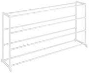 Whitmor Resin Shoe Rack, 20 Pair, White