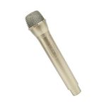 linxiaojix Prop Microphone, Dance Shows Practice Microphone Prop Plastic Prop Mic for Stage Performances(gold)