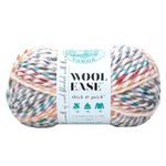 Lion Brand Yarn Wool-Ease Thick & Quick Yarn, Soft and Bulky Yarn for Knitting, Crocheting, and Crafting, 1 Skein, Hudson Bay