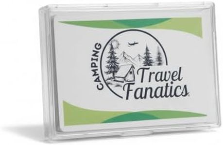 Travel Fanatics Luggage Tag – Durable PVC Bag Tag for Easy Identification Not Your Bag, Adventure Themes (National Parks, Beach, Road Trip, Camping) (Green: Camping)